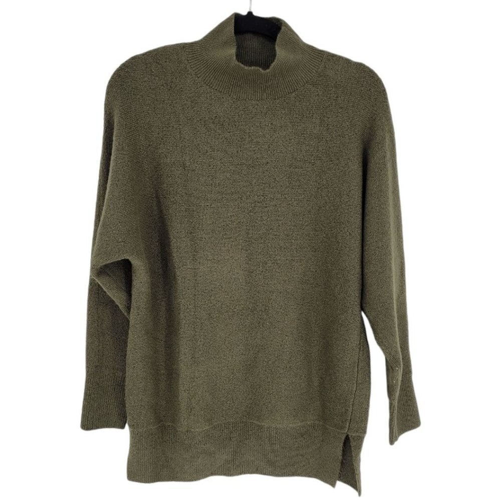 M Magaschoni womens Small Green mock neck dolman long sleeve soft sweater
